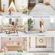 SBHJBY Baby Play Mat for Floor, Thick Memory Foam Tummy Time Mat, Large Non Slip Crawling Mat for Toddlers, Infants, Kids,Yoga Mat, Tatami Mat for Living Room