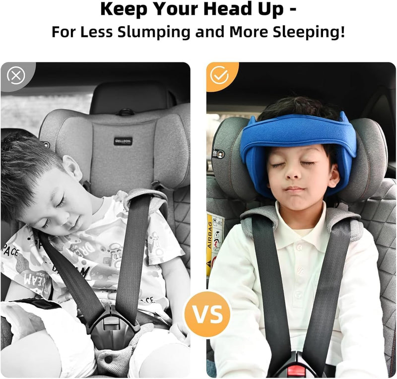 Baby Head Protector Car Seat,Car Seat Accessories for Kids,Car Safety Neck Pillows for Toddler Protection (gery)