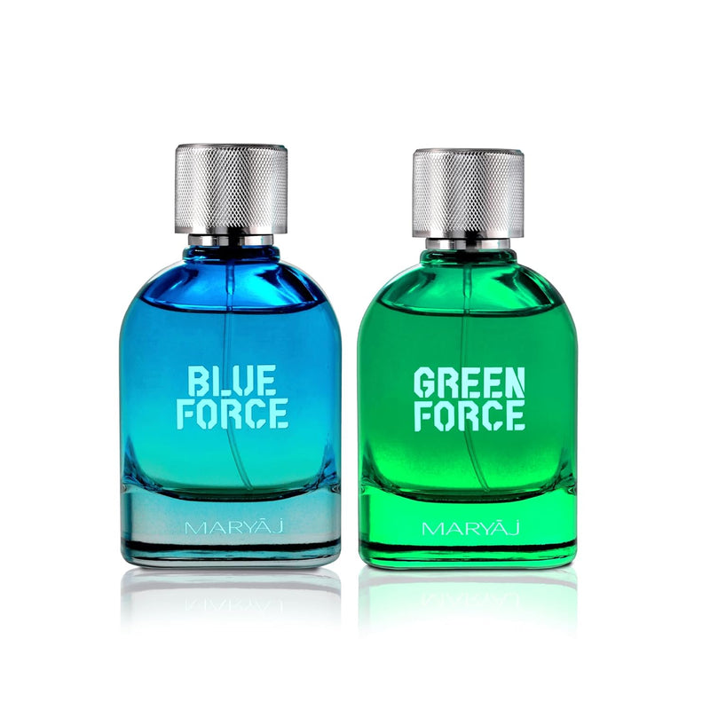 Maryaj Blue Force & Green Force 2 Pieces Perfume Gift Set for Mens