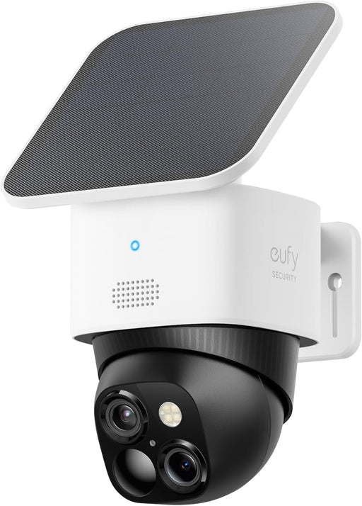 eufy Security SoloCam S340, Solar Security Camera, Wireless Outdoor Camera, 360 Pan & Tilt Surveillance, No Blind Spots, 2.4 GHz Wi-Fi, No Monthly Fee, HomeBase S380 Compatible