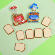 Bread Shaped Erasers for Kids, 16Pcs Mini Novelty Toast Bread Erasers Cute Fun Food Pencil Erasers, Bread Eraser Cartoon Cute Pencil Eraser