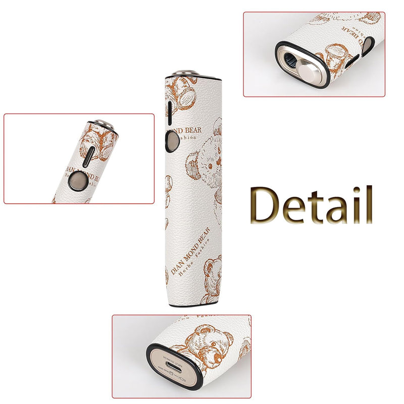 Keminsung Case Compatible with iqos Cover (Only Compatible with iluma One Case) Bag Case Accessories Starter Set PU Leather Protective Cover Protective Cap Protective Cover (Pink)