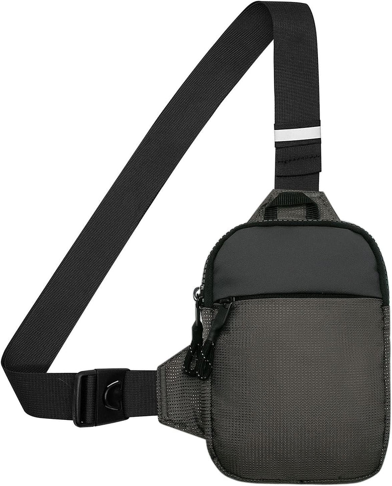 Unisex Adult No small sling bag - Grey- Small (L*w*h = 17 * 3 * 22cm)