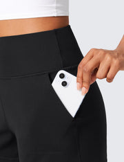CRZ YOGA Butterlift Short de cintura alta para mujer para yoga Casual Lounge Workout con bolsillos Sin forro