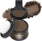 Hairline Shadow Powder, Hair Powder with Mirror for Women and Men, Instantly Hair Root Touch Up Hair Color, Long Lasting Coverage, Travel Design (31White) - 1#Dark Brown