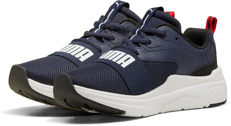 Kids Softride Wired 2 Jr, Low Boot,PUMA Navy-PUMA Black-PUMA White-PUMA Red, 38 EU