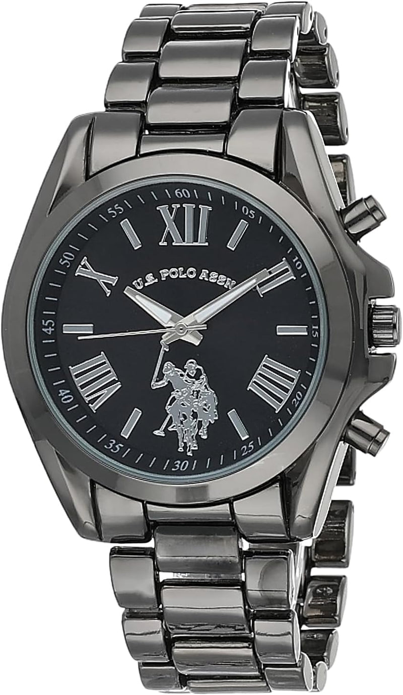 Accutime US Polo Watch, Black, NOSIZ, Quartz Watch, mens