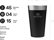 Adventure Vacuum Pint, 0.47 Liter, Matte Black - Matte Black