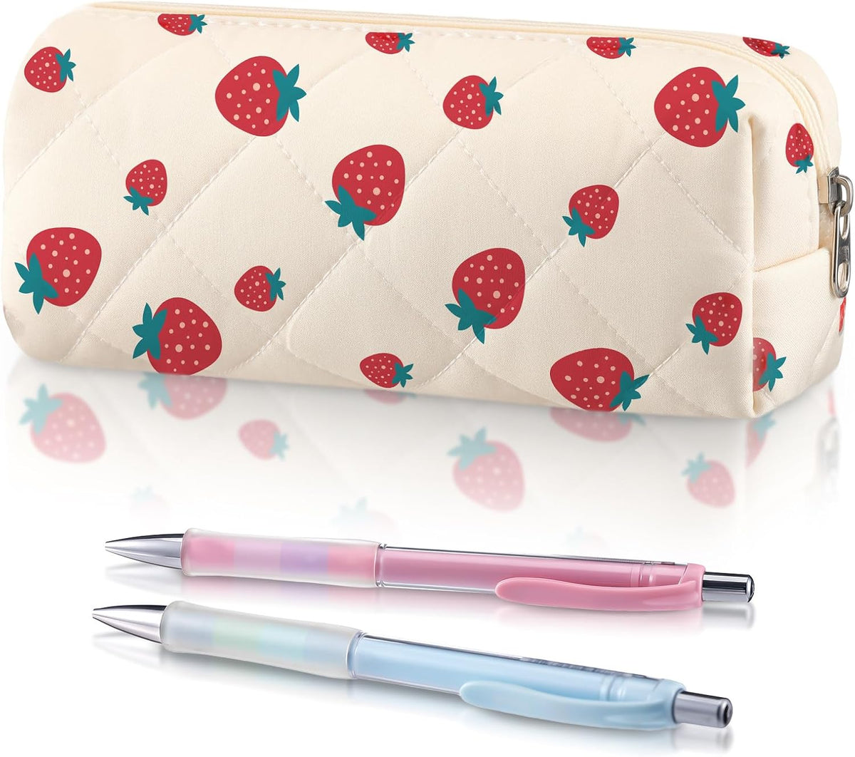 Sherr Coquette Bow Pencil Case Pink Bow Cute Pencil Pouch Soft Cotton Storage Bag Aesthetic Pattern Gift Makeup Pouch Cosmetic Travel Bag for Women – image 10