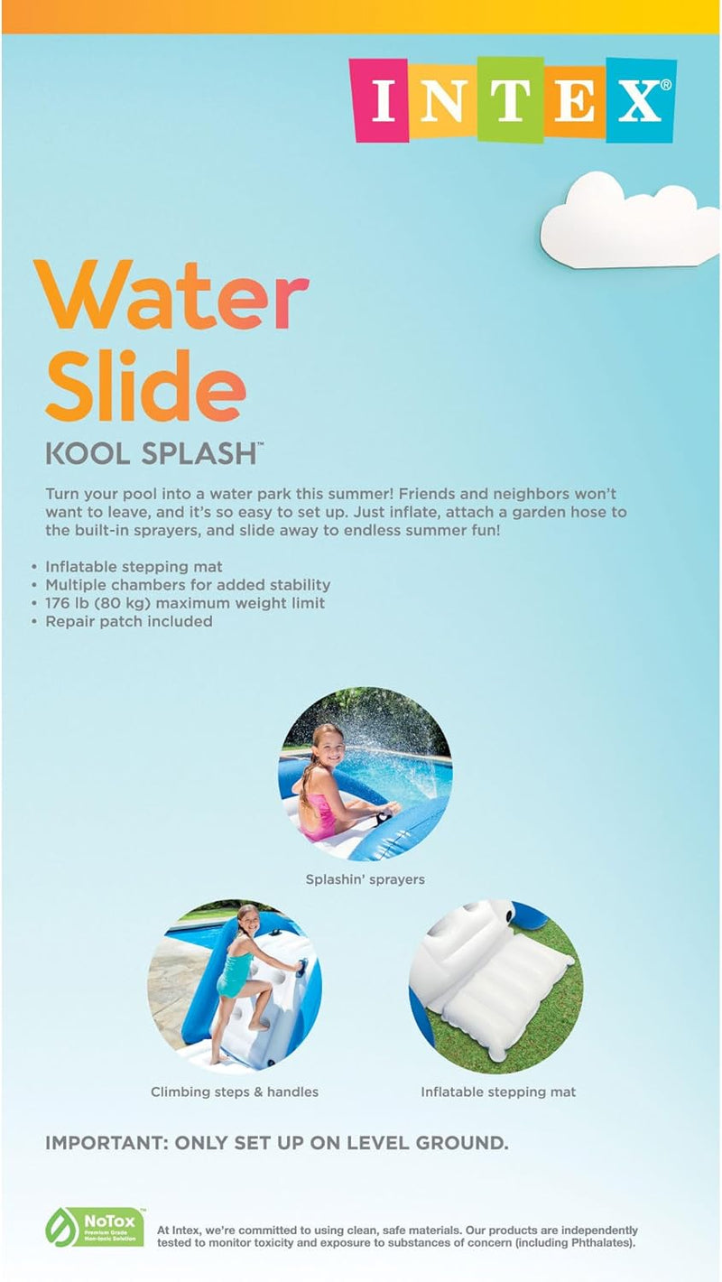 58849 - Inflatable Water Slide, 48.6 x 27.7 x 57.0 inches