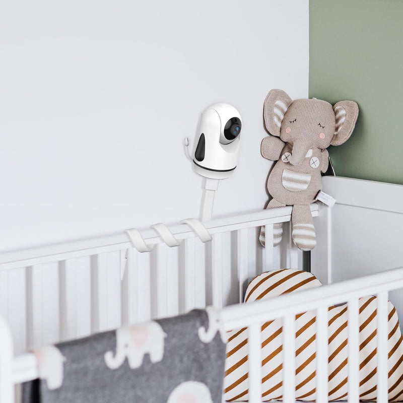 OKAIDI Video Baby Monitor with Camera and Audio, 5" Display Baby Monitor No WiFi, 30H Battery and 1000ft Range Baby Monitor, Remote Pan-Tilt-Zoom Baby Camera, Night Vision, 2-Way Talk, VOX,Temperature