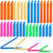 Smilcloud 32 Pcs Food Bag Sealing Clips,Bag Clips for Food Storage Freezer Bag Clips Multicoloured Reusable Kitchen Bag Clips (4 Sizes)