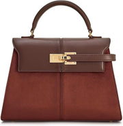 Women's Elise Top Handle Bag - Mocha Brown