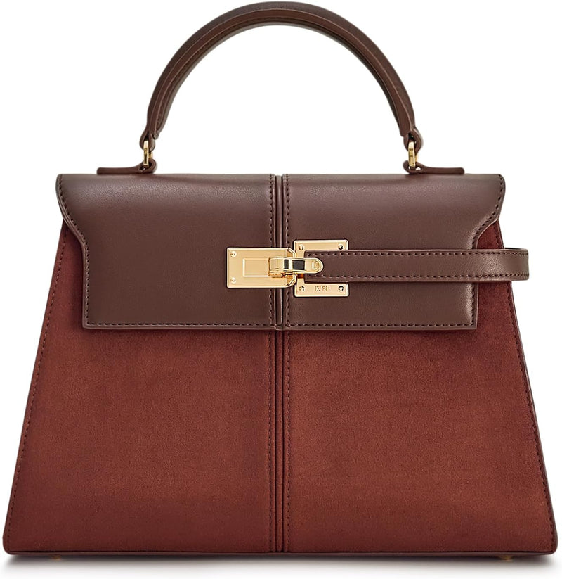 Women's Elise Top Handle Bag - Mocha Brown
