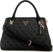 Womens Noelle Luxury Satchel Handbag - Charcoal Logo