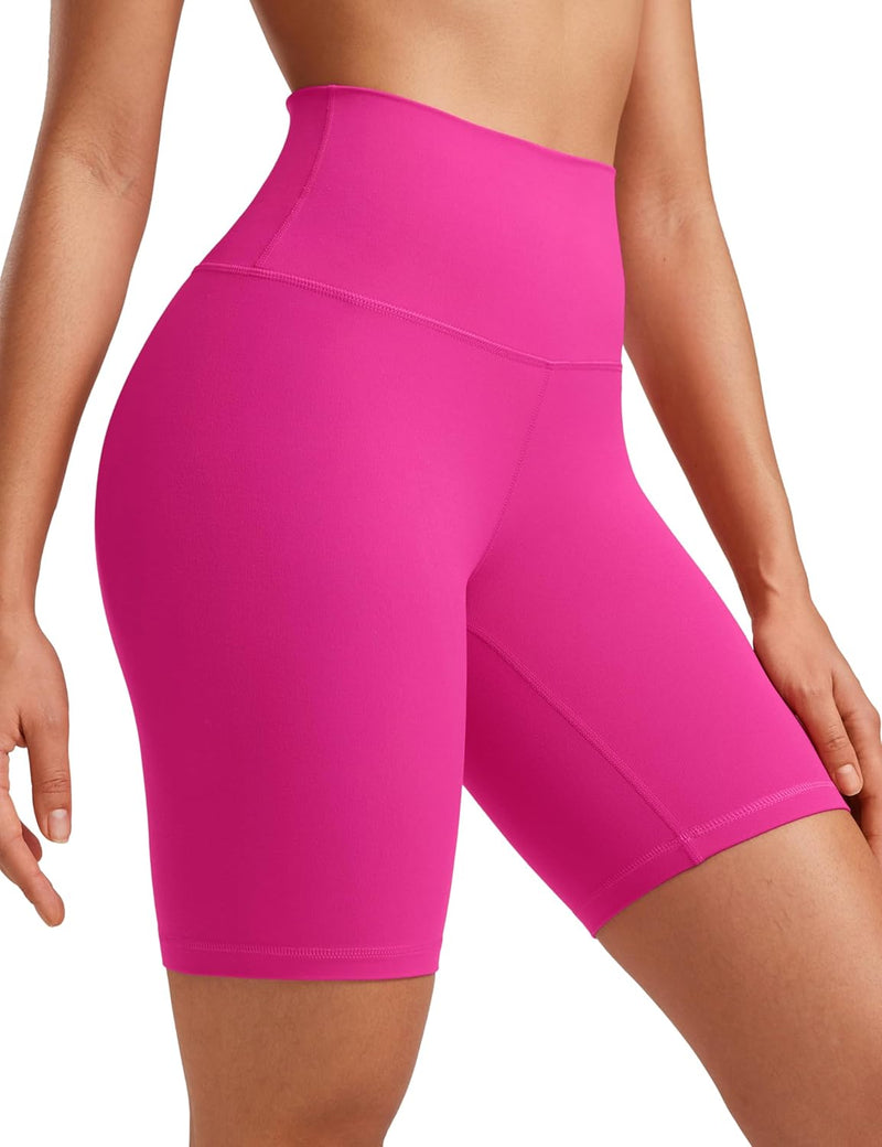 CRZ YOGA Womens Butterluxe Biker Shorts 8 "- High Waisted Workout Running Volleyball Spandex Yoga Shorts