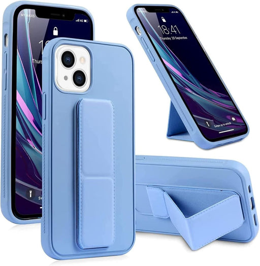 AWH Case for iPhone 14 Plus, Back Stand Case with Magnet Holder Hand Grip Magnetic Car Mount Anti Scratch Shockproof Cover Case for iPhone 14 Plus (iPhone 14 Plus, Light Blue) - iPhone 14 Max Light Blue