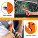 2 Pack Car Glass Safety Hammer, Window Breaker and Seat Belt Cutter, Carbon Steel, Anti-Slip Handle with Reflective Tape for Home, Women, Children Safety Emergency Car Escape Tools