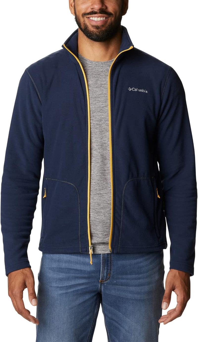 Columbia Men's Full Zip Fleece Jacket, Fast Trek Light, Carnelian Red, XXL