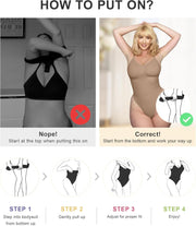 SHAPERX Bodysuit for Women Tummy Control Shapewear Seamless Sculpting Thong Body Shaper Tank Top