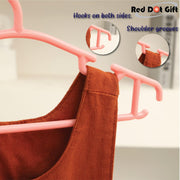 Red Dot Gift® 10-Pack Baby Clothes Hangers Nonslip Children Coat Hangers Plastic Nursery Hangers With Notched Shoulder For Babies Toddlers Kids Clothes Hanger,suit hanger (White)