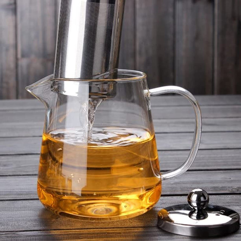 AUTOYSUR Glass Teapot with Infuser Tea Pot 25oz/32oz/43oz Tea Kettle Stovetop Safe Blooming and Loose Leaf Tea Maker Set - 750ml