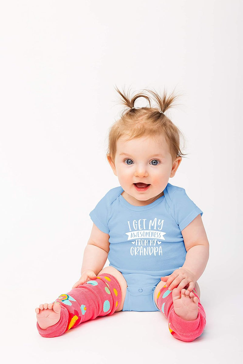 I Get My Awesomeness From My Grandpa - Grandpas Sidekick Funny Romper, One-Piece Baby Bodysuit