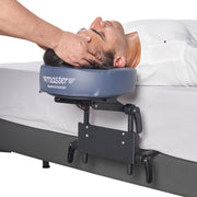 Master Massage Home Use Sleeping Mattress Top Massage Kit-Adjustable Headrest Face Pillow Cradle & Face Cushion Support Bracket, Head Face Rest Support- Eye Surgery Recovery - Cream - Royal Blue