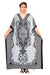Women’s Long Floral Printed Caftan Maxi Tunic For Beach House Casual Wear