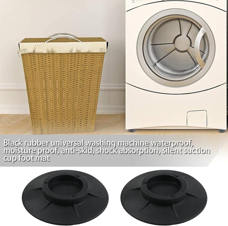 The Lord of the Tools 4PCS Washing Machine Foot Pads Anti Vibration Rubber Feet Anti-Slip Anti Shock Mat Universal for Washer Dryers Noise Dampening Black