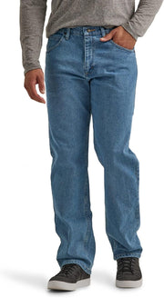 Wrangler Mens Classic 5-pocket Regular Fit Cotton Jean jeans - Light Stonewash Flex