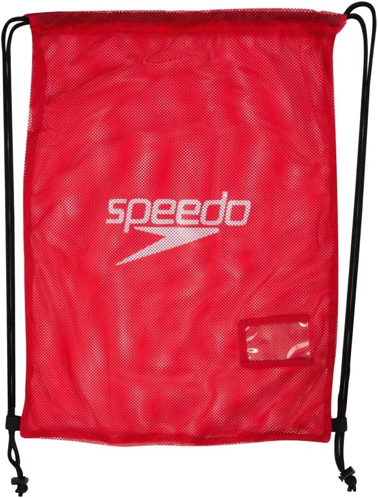 Speedo Unisex Adult Equipment Mesh Bag, Red, 35 Litre - One Size Fed Red