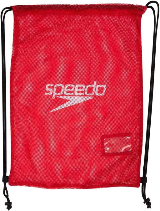 Speedo Unisex Adult Equipment Mesh Bag, Red, 35 Litre - One Size Fed Red