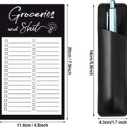 Magnetic Memo Pad,Magnetic Schedule for Fridge,To-Do List Notebook, Memo Pad & Magnet Book