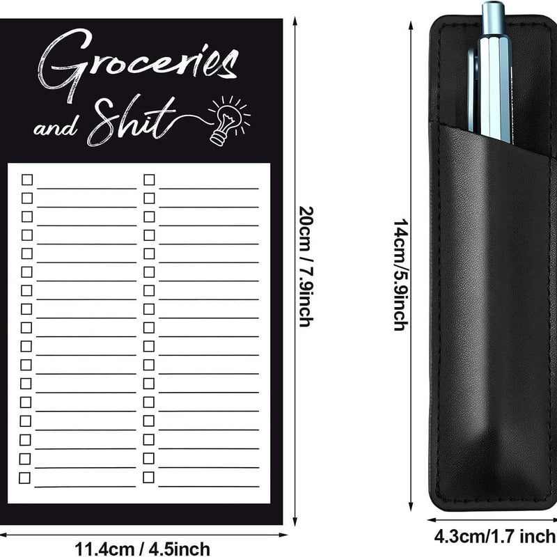 Magnetic Memo Pad,Magnetic Schedule for Fridge,To-Do List Notebook, Memo Pad & Magnet Book