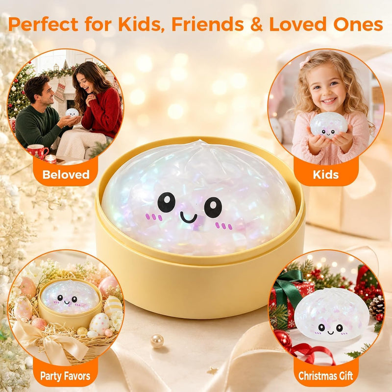 Dumpling Squishy Slow Rising Stress Relief Toy Bun Squishy Fidget Toy Kids & Adults