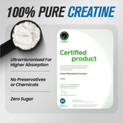 FAST&UP Creatine Monohydrate Powder Pure Micronized Creatine Supplement for Muscle Growth, Strength & Recovery Unflavoured Creatine Powder, (83 Servings) Blue 250 gms