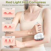 Angju Lymphatic Drainage Massager & Anti Cellulite Massage Tool, Body Sculpting Machine with Microcurrent, Light Heat & Vibration for Legs, Arms & Belly, Body, Helps Reduce Stretch Marks & Cellulite