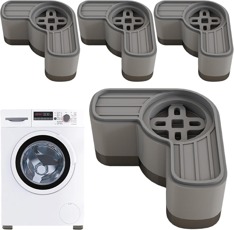Vibration Pads for Washer and Dryer | 4X Washer Dryer Pedestal,Shock-Absorbing Heighten Stabilizer, Noise Reduction Appliance Accessories for Apartment Use