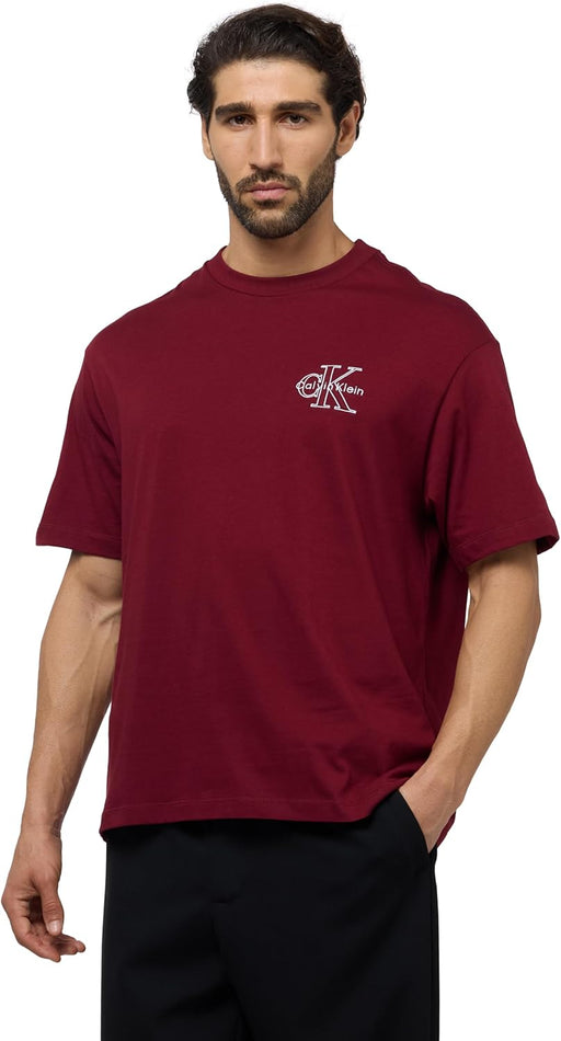 Mens Ss 30s micro monolog Graphic Tees (pack of 1) - Renaissance Red