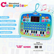 Wenbeier Kids Tablet/Toddler Learning Pad with LED Screen Teach Alphabet, Numbers, Word, Music, Math, Early Development Interactive Electronic Toy for Boys & Girls 3 Years+