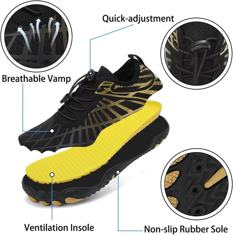 SKY VIEW Water Shoes for Men Women River Shoes Adult Swim Beach Lake Pool Aqua Socks Barefoot Quick Dry for Hiking Surfing Kayaking Cruise Ship Essentials