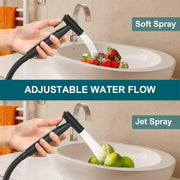 Pugrwei 【New Version】Handheld Bidet Sprayer for Toilet, Premium Stainless Steel Bathroom Bidet Sprayer Set, (Stainless Steel) (Brushed) (Control Value)