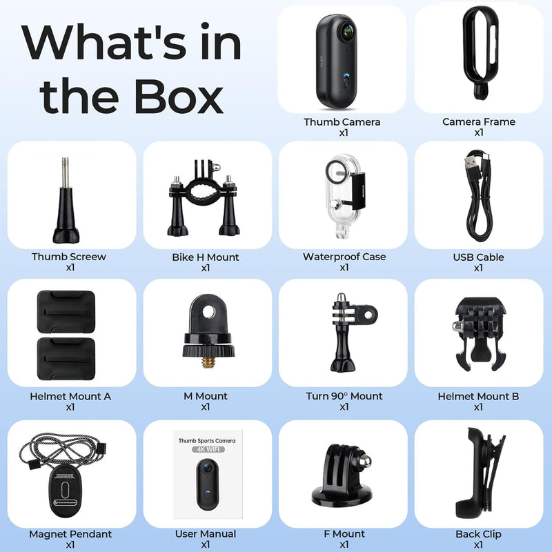 4k Action Camera,Mini Vlogging Camera,Small Body Camera with IPX7 Waterproof,Underwater Camcorder,Hands-Free POV Recording, Helmet Cam for Cycling, Motorcycle(32G Card)