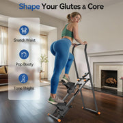 Niceday Vertical Climber, Stair Climber for Full-Body Workout, Compact & Foldable Cardio Exercise Stepper Machine, Adjustable Handlebar & Pedals, 300LBS Loading Capacity -Random Color