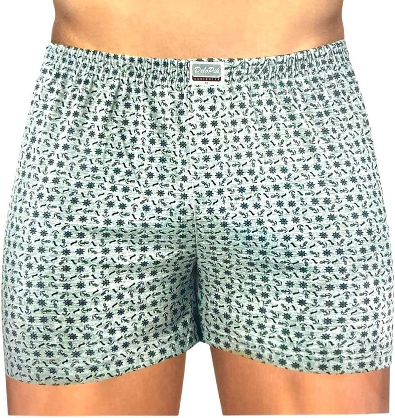 Delopik Men printed cotton boxer Pack of 4 pcs underwear boxer brief shorts multicolor (made in india)