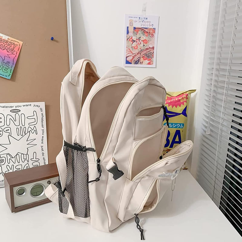 Cute Aesthetic Backpacks, School Backpack Teen Lightweight College Daypack for Teens Girls Women Students