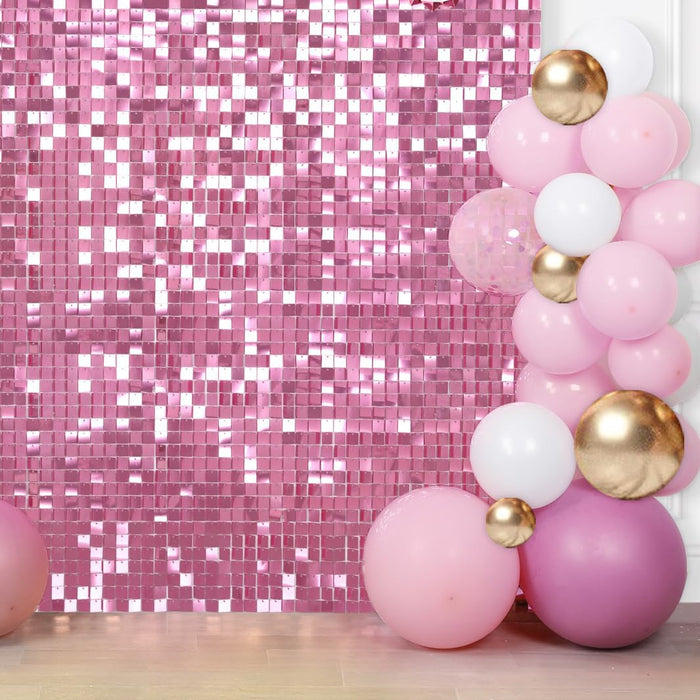 LuoluoHouse Shimmer Wall Panel Sequin Backdrop 36 Panel Birthday Wedding Background Decoration Walls Anniversary Engagement Decorations