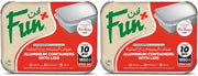 Fun Aluminium Containers with Lids 800Cc (Pack of 10) Leakproof Food Storage Containers, Durable for Meal Prep, Lunch, Takeout & Kitchen Use - 1820 CC (Pack of 2)