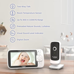 HUBBLE CONNECTED Nursery View Premium Twin Baby Monitor | Twin Cameras with 2.8